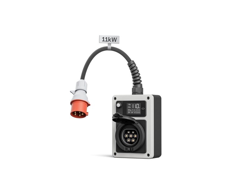 Mobile Wallbox mit 11 kW und CEE-Anschluss