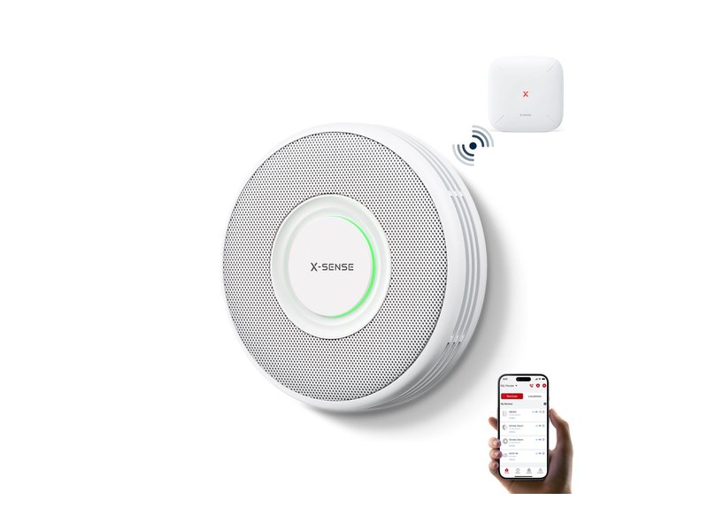 X-Sense Rauchmelder mit Sprachalarm und App