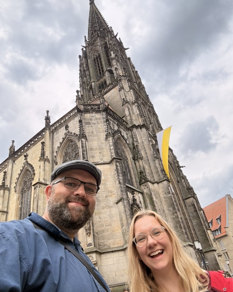 Manuel und Sarah bei einem Ausflug nach Muenster