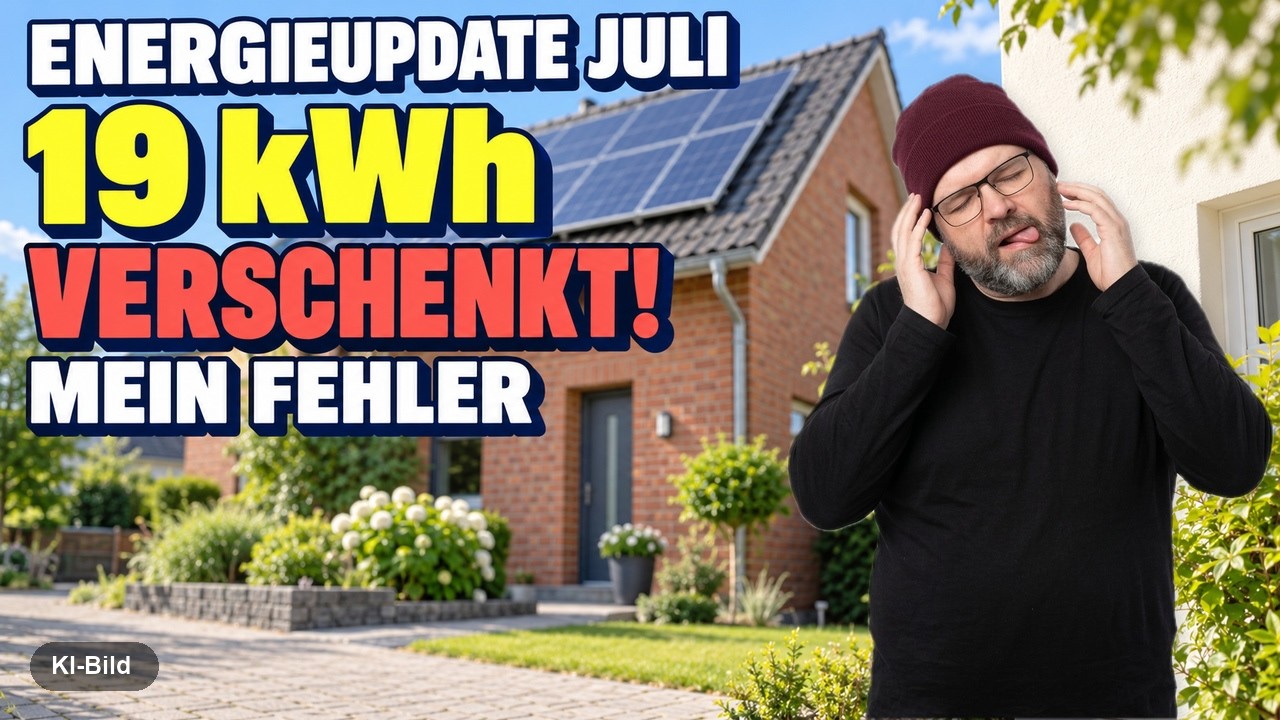 Video: 93 % autark im Juli – und ein Fehler hat mich 19 kWh gekostet