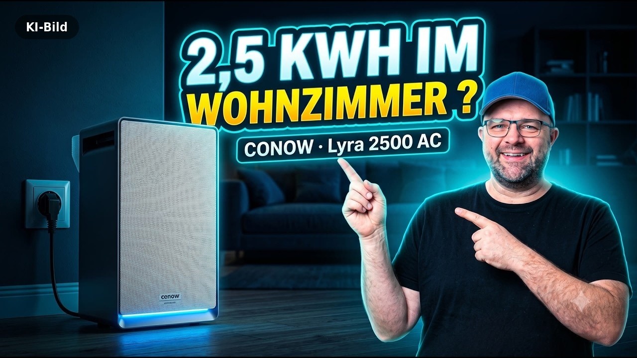 Video: Conow Lyra 2500 AC: Lohnt sich der Steckdosenspeicher wirklich?