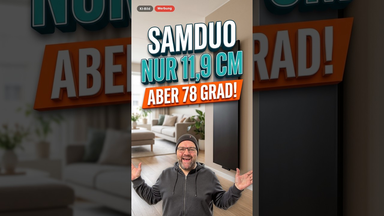 Video: Nur 11,9 cm dünn – aber 78 Grad heiß? SAMDUO Heimspeicher #shorts